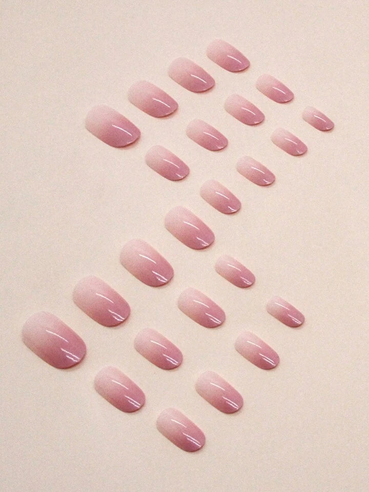 Pink Gradient Nails