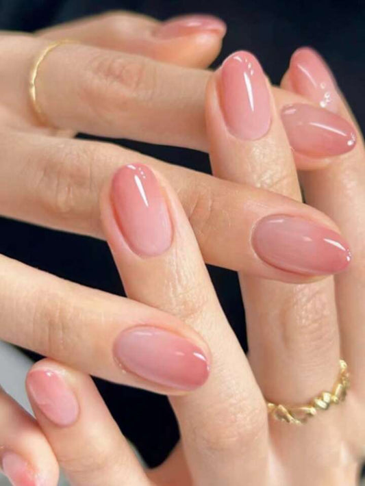 Pink Gradient Nails