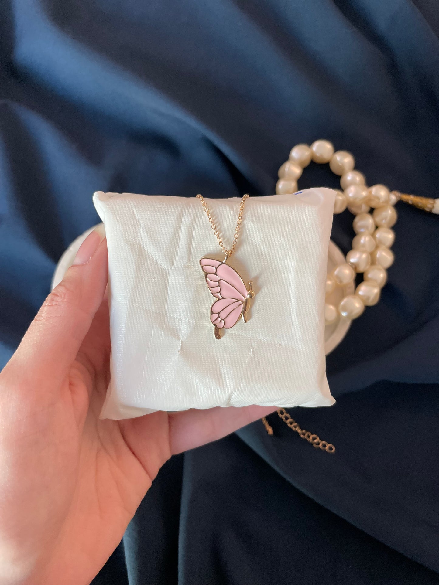 Butterfly Bestie Pendant - Pink